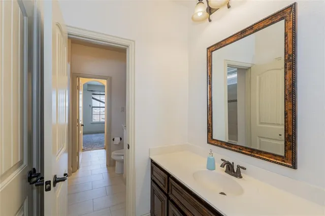 a view of a room that has a sink and a window