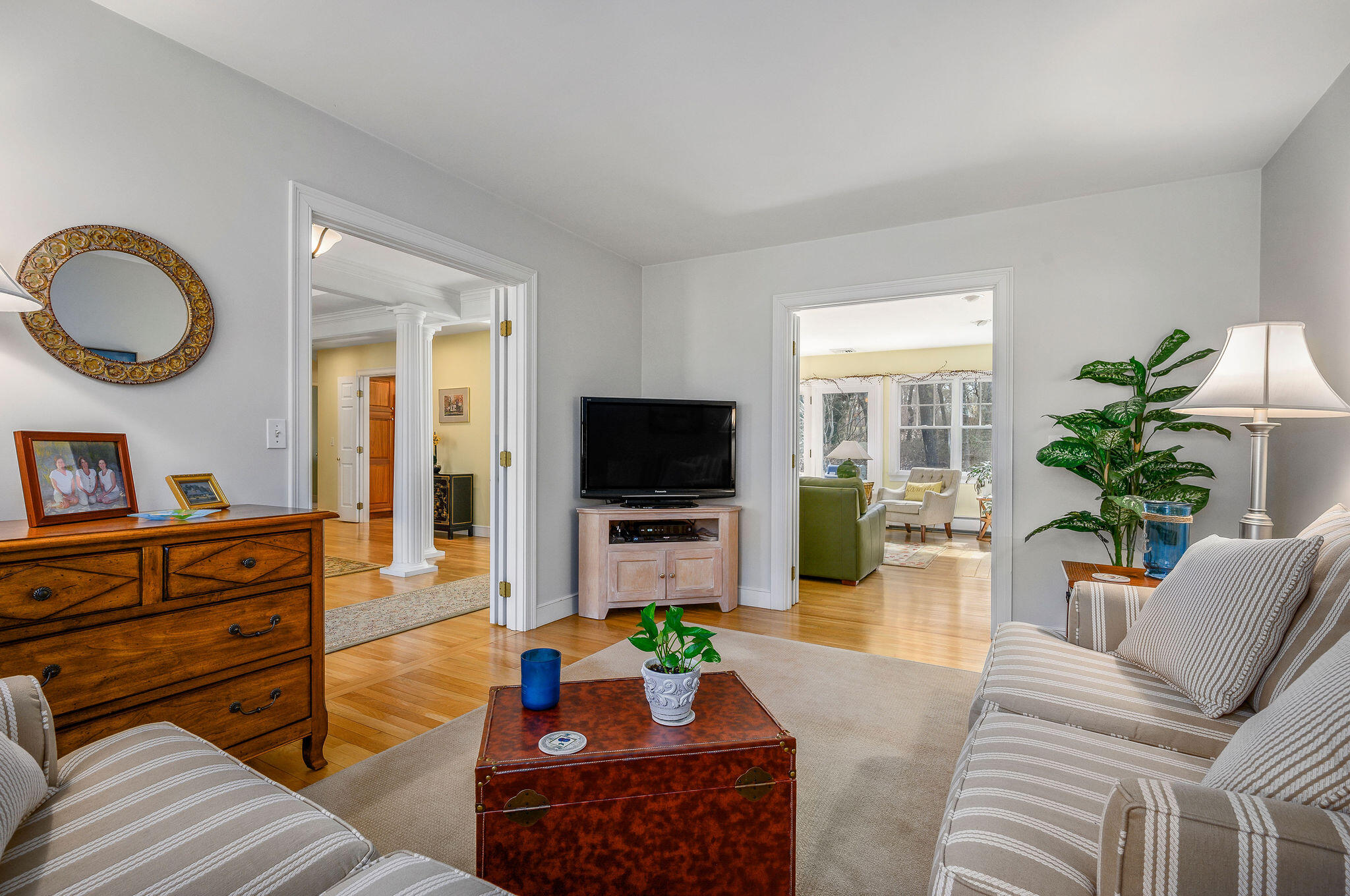 78 Red Maple Road Brewster, MA 02631 - Photo 14 of 39 a living room with furniture and a flat screen tv