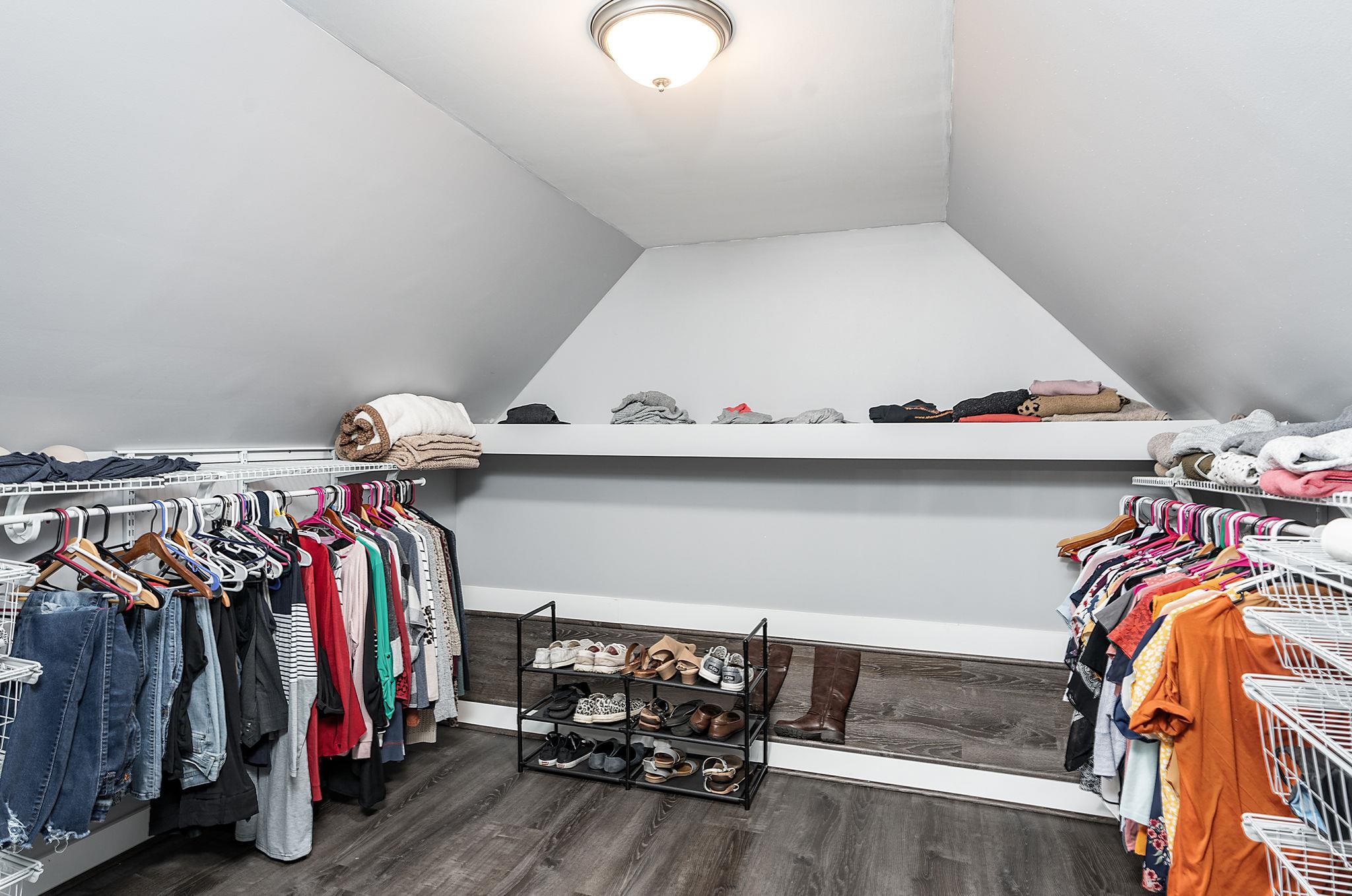 441 Barrenridge Road Fishersville, VA 22939 - Photo 36 of 71 a view of walk in closet with clothes and shoes