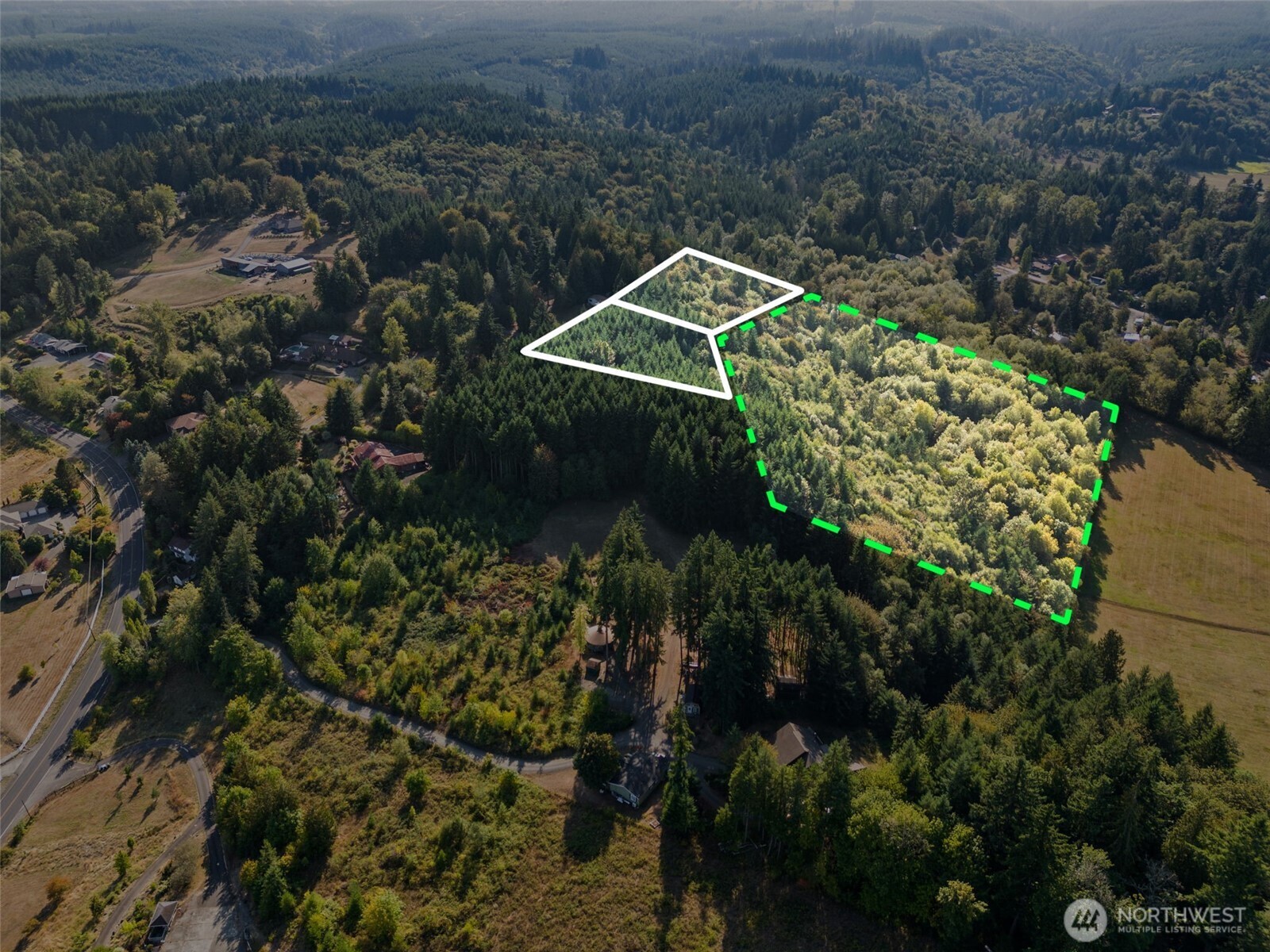 0 Eloah Way Centralia, WA 98531 - Photo 2 of 8 a view of a green field with lots of bushes