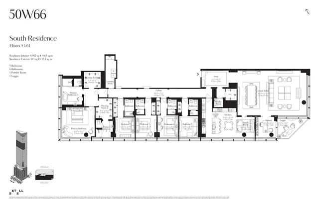$37,000,000 | 50 West 66th Street, Unit 53S | Upper West Side