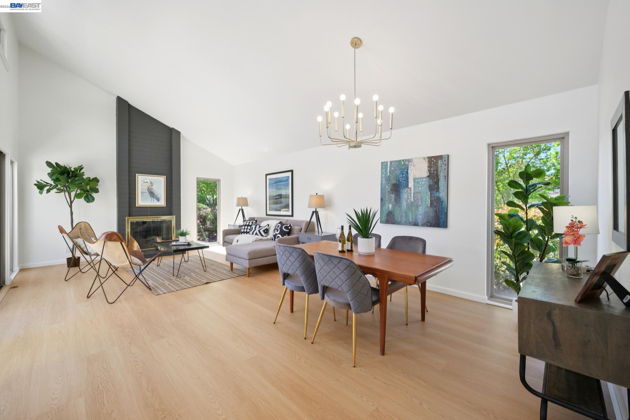 3201 Phoenix Lane Alameda, CA 94502 - Photo 4 of 58 a view of a dining room with furniture window and outside view