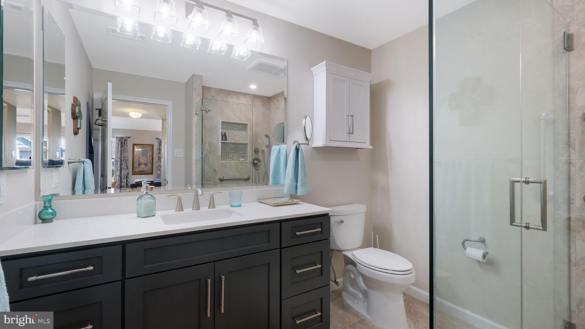 163 Progress Drive Doylestown, PA 18901 - Photo 23 of 35 Primary ensuite bathroom with sleek finishes.