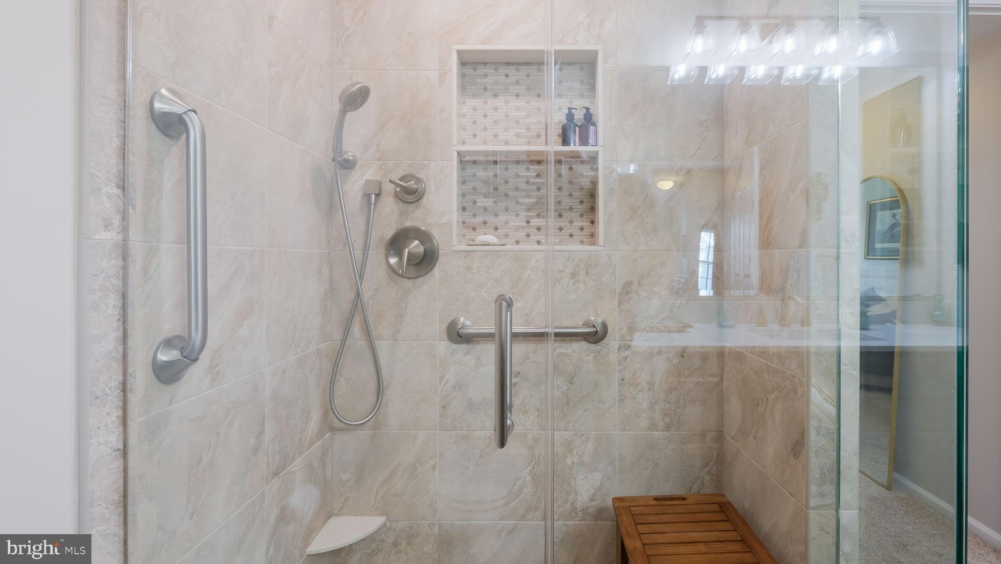 163 Progress Drive Doylestown, PA 18901 - Photo 24 of 35 Elegant glass shower with modern fixtures.