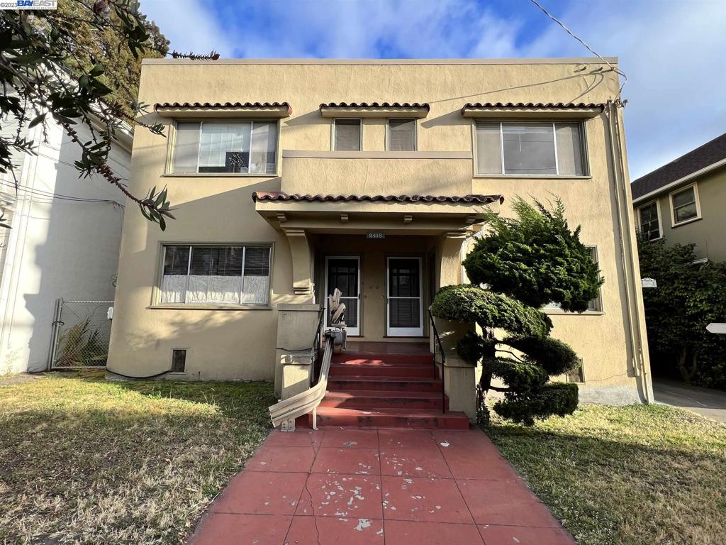 a front view of a house