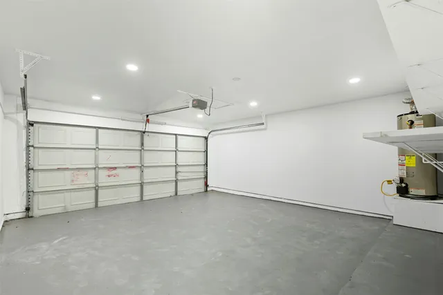 a view of a garage room