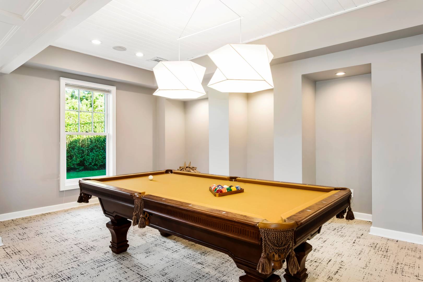 124 Dune Road Quogue, NY 11959 - Photo 25 of 34 a room with pool table and windows