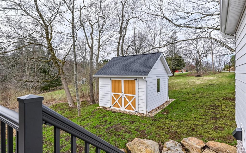 1773 Locust Road Sewickley, PA 15143 - Photo 28 of 34 Custom Amish built 14 x 13 shed with double doors.