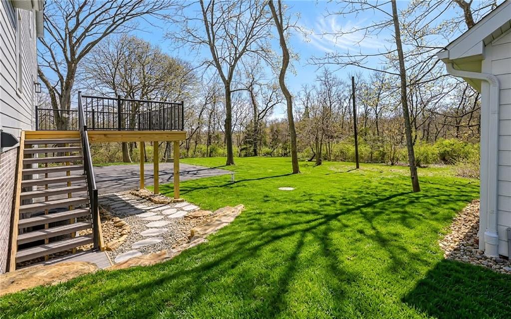 1773 Locust Road Sewickley, PA 15143 - Photo 29 of 34 Wooded back yard adds plenty or privacy. Or you can clear the wooded area to add pool, garden, playset, etc. Area with grass photo shopped is the .55 acre lot.