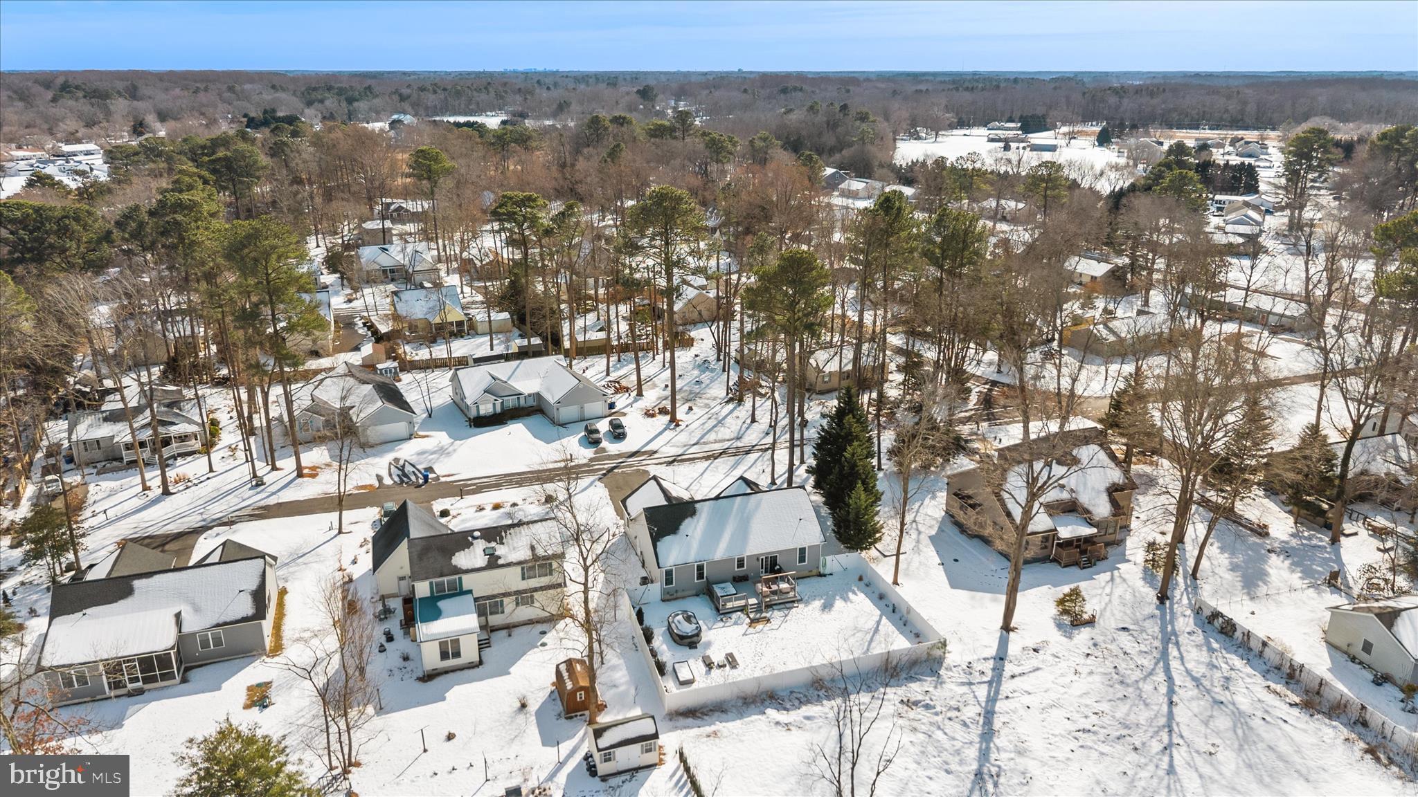 34061 Creek Road Dagsboro, DE 19939 - Photo 44 of 57 Ariel Shot of Backyard