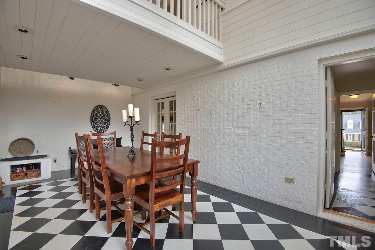 3916 St Marks Road Durham, NC 27707 - Photo 9 of 25 Let the sun shine in! Not only are there numerous windows, there are skylights in the two-story ceiling.