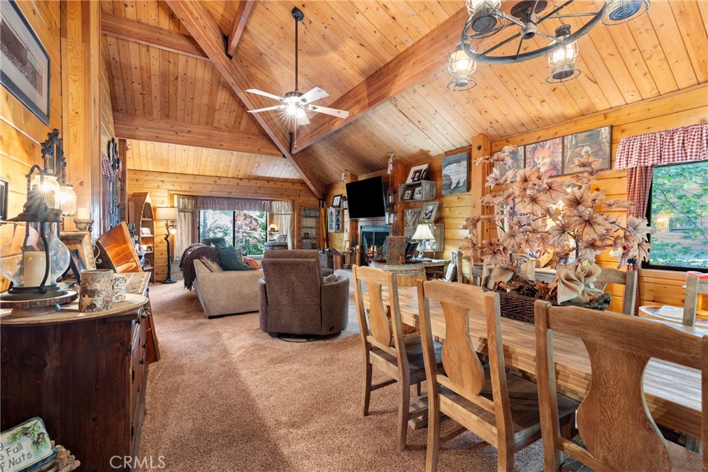 116 Pine Ridge Road Crestline, CA 92325 - Photo 5 of 35 a view of a patio with table and chairs