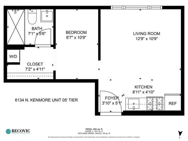 $1,564 | 6134 North Kenmore Avenue, Unit 205, Chicago, IL 60660