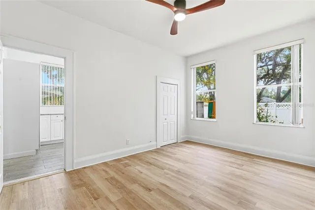 wooden floor in an empty room