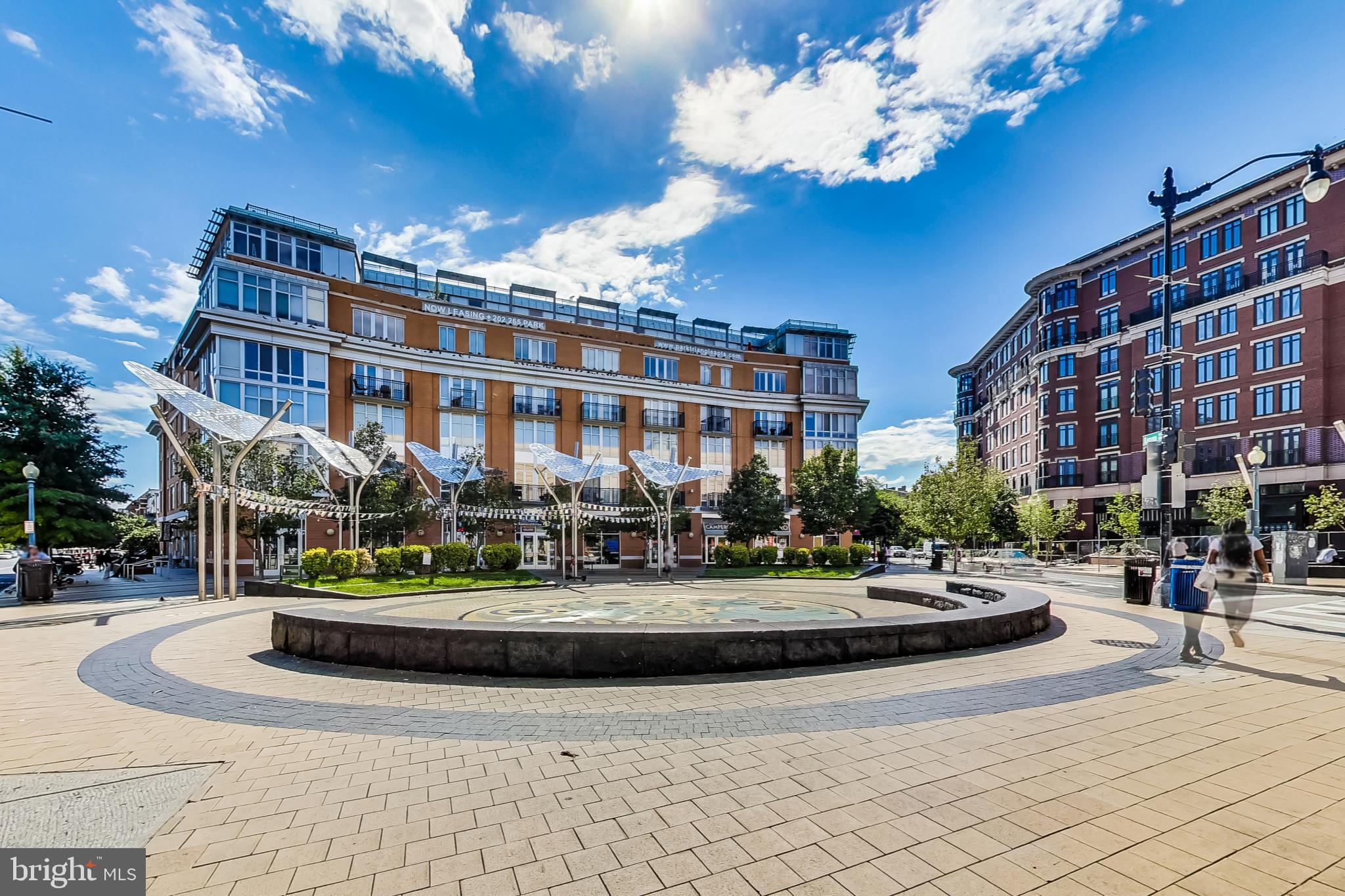 3035 15th Street Northwest, Unit 105 Washington, DC 20009 - Photo 45 of 50 Vibrant plaza with modern architecture.