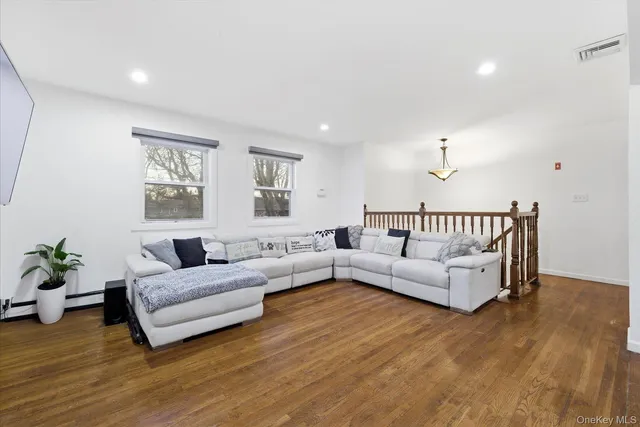 a kitchen with stainless steel appliances sink cabinets and microwave