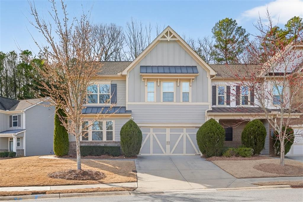 a front view of a house