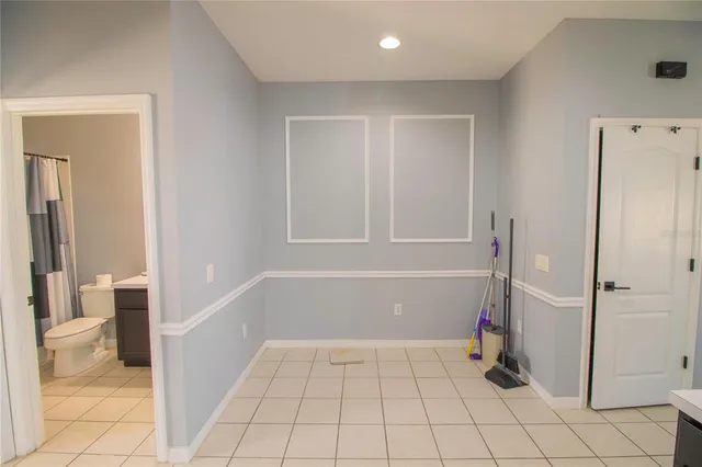 a view of an empty room