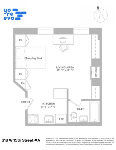$369,000 | 318 West 15th Street, Unit A | Chelsea