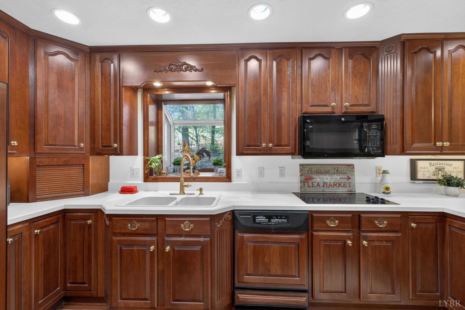 185 Clearview Circle Rustburg, VA 24588 - Photo 16 of 43 a bathroom with a granite countertop sink and a mirror