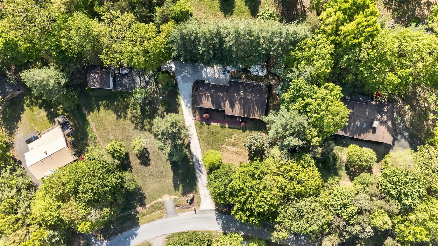 185 Clearview Circle Rustburg, VA 24588 - Photo 39 of 43 a backyard of a house with a garden and plants