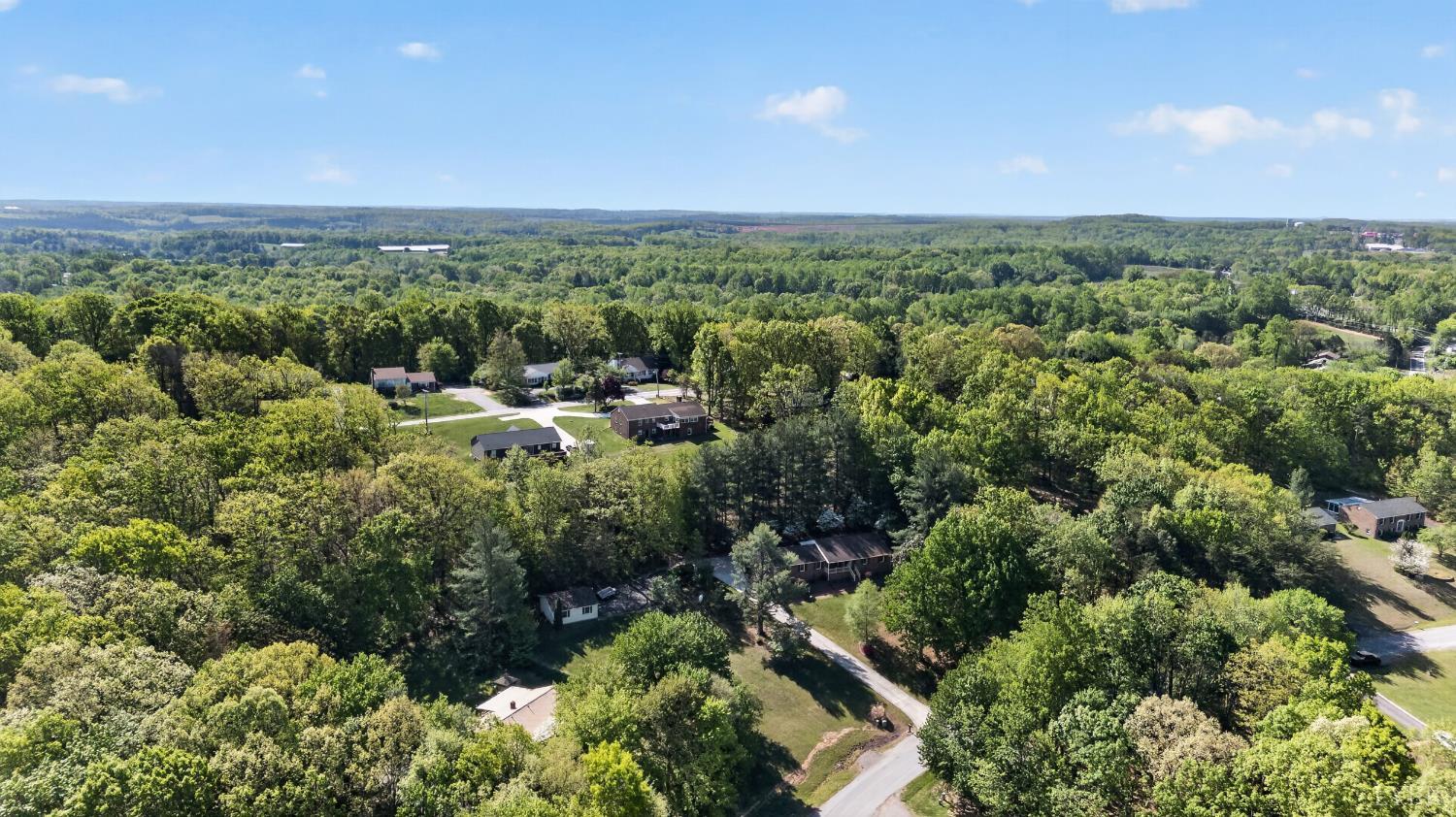 185 Clearview Circle Rustburg, VA 24588 - Photo 42 of 43 an aerial view of residential houses with outdoor space and trees