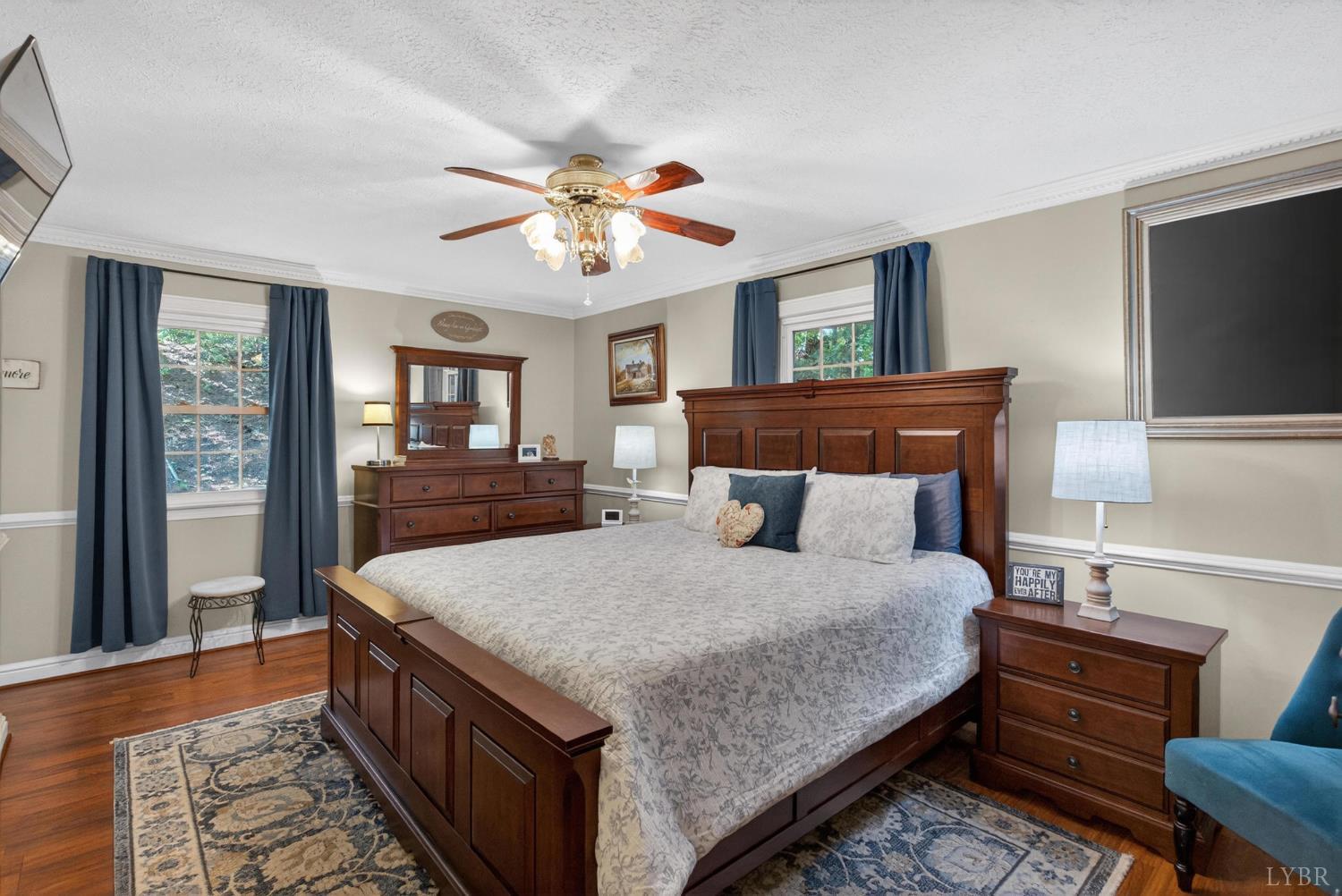 185 Clearview Circle Rustburg, VA 24588 - Photo 5 of 43 a bedroom with a bed and a flat screen tv