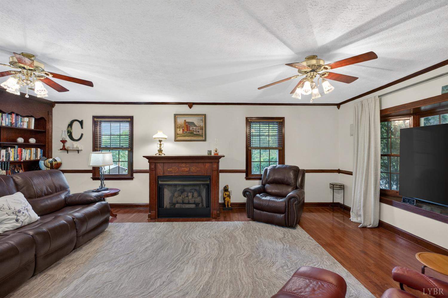 185 Clearview Circle Rustburg, VA 24588 - Photo 10 of 43 a living room with furniture and a fireplace