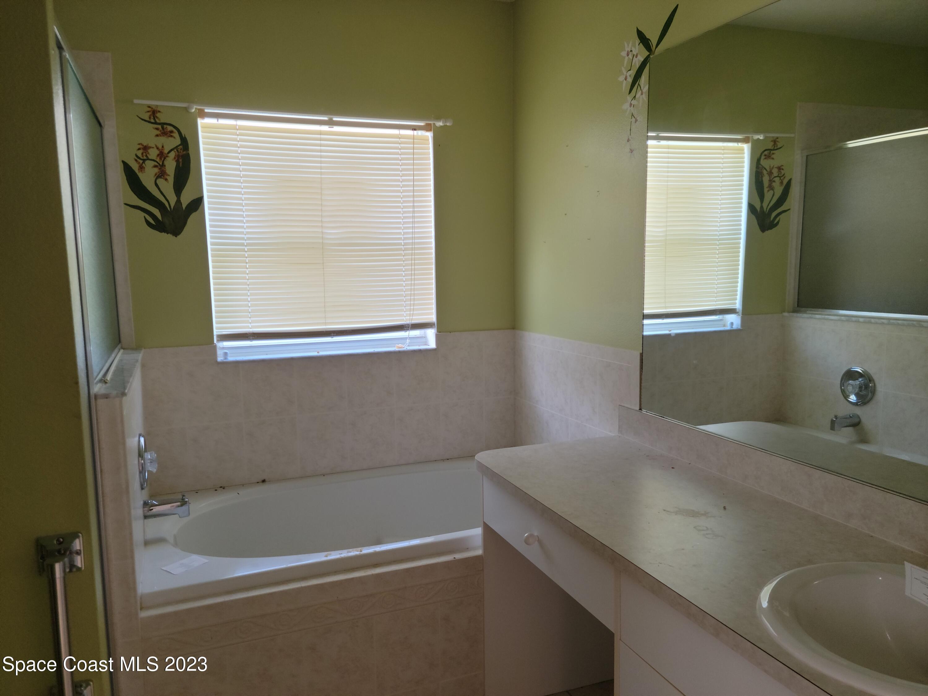 2219 Spring Creek Circle Palm Bay, FL 32905 - Photo 8 of 13 a bathroom with a sink and a bathtub