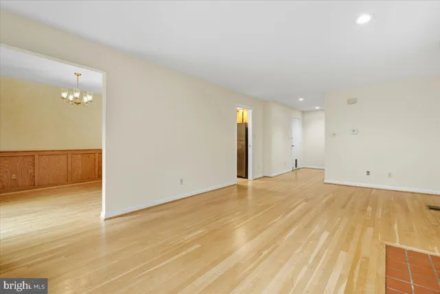 a view of an empty room