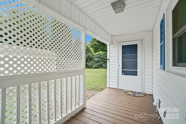 a balcony view with a outdoor space