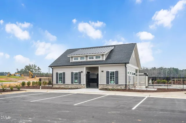 a view of a park with slide