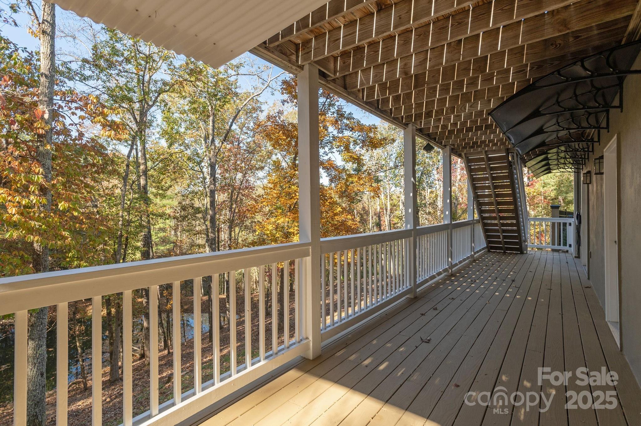 10 Tahchee Trail Fletcher, NC 28732 - Photo 36 of 48 a view of balcony with wooden floor