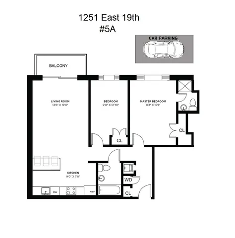 $3,450 | 1251 East 19th Street, Unit 5A | Midwood