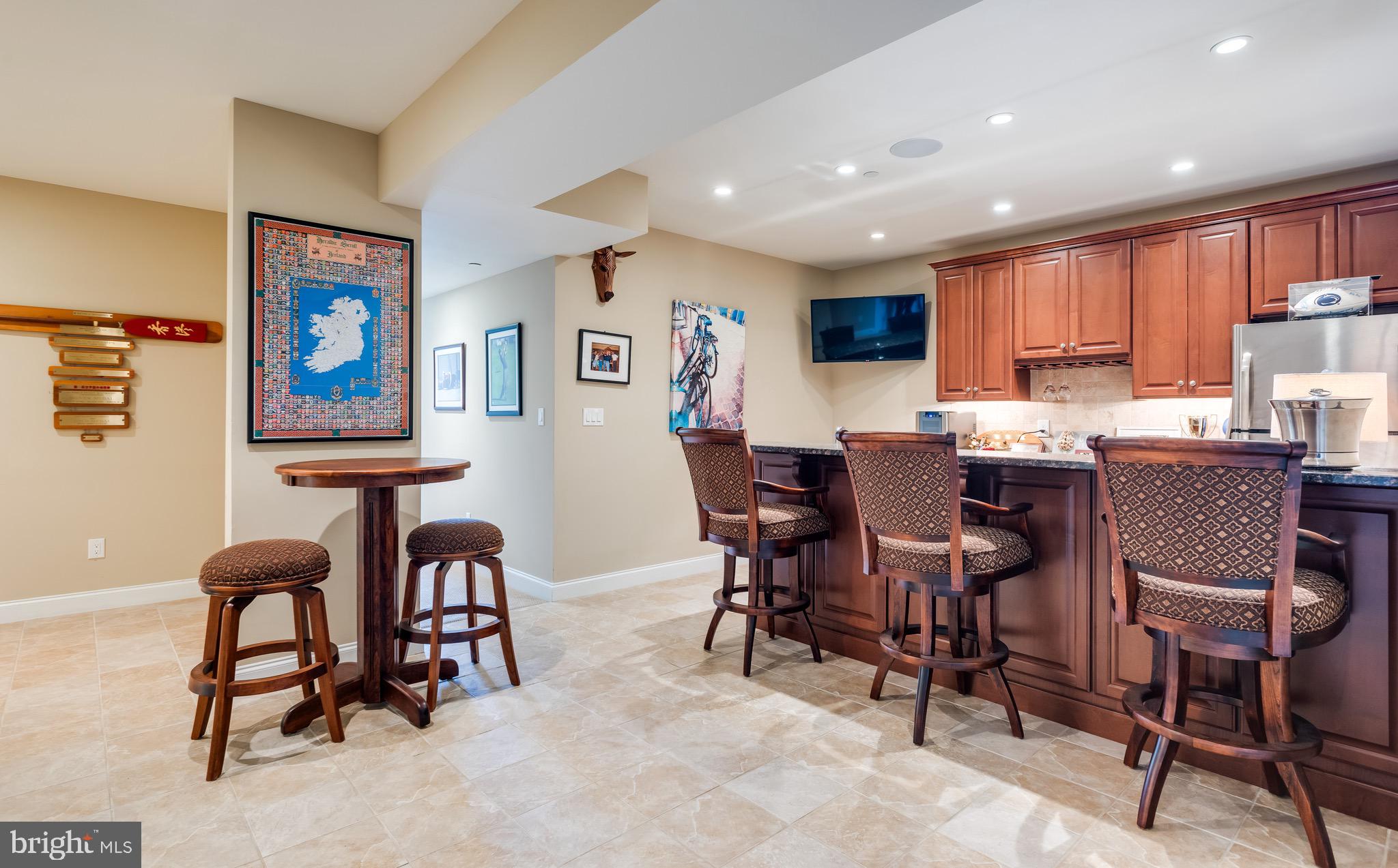 416 Ravenscliff Drive Springfield, PA 19064 - Photo 39 of 48 Basement Wet Bar