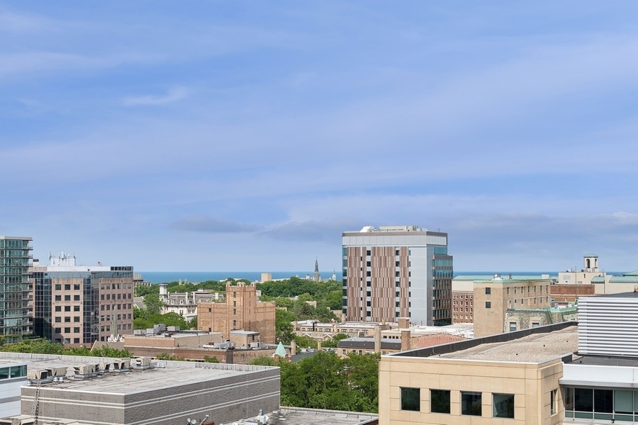 1640 Maple Avenue, Unit 1107 Evanston, IL 60201 - Photo 15 of 28 a view of a city with tall buildings