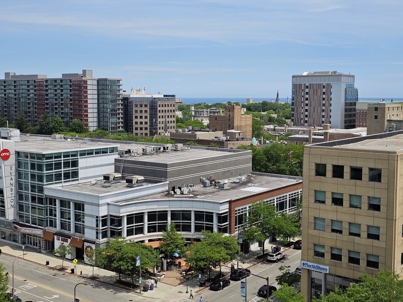 1640 Maple Avenue, Unit 1107 Evanston, IL 60201 - Photo 16 of 28 a view of large building with a garden and plants