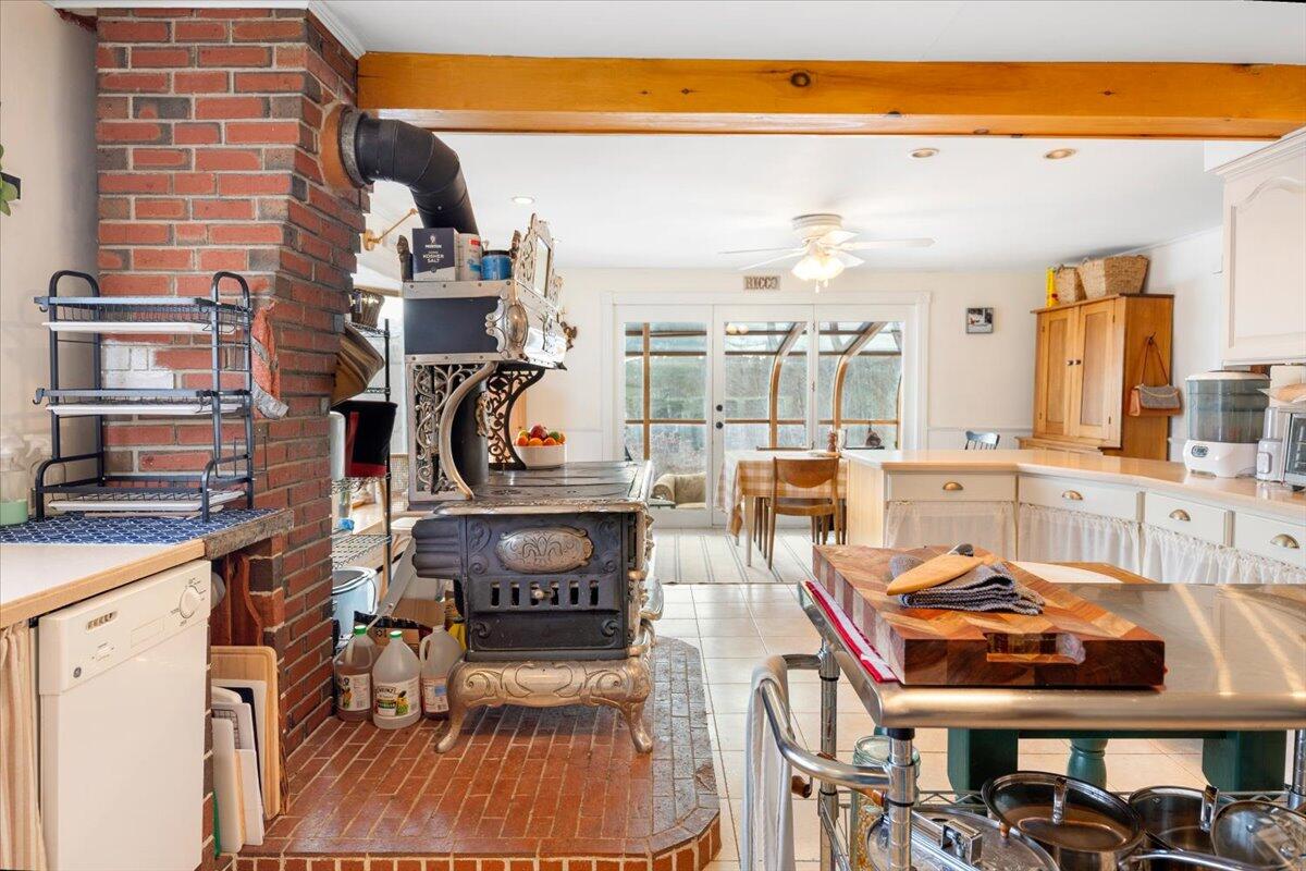 642 Backkingdom Road Mexico, ME 04257 - Photo 22 of 88 Kitchen & Side of Royal Wood Cook Stove