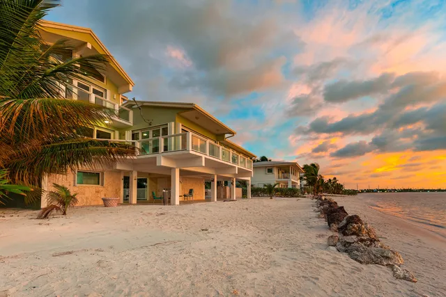 a view of a building with a street