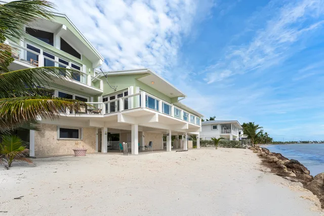 a view of ocean from a balcony