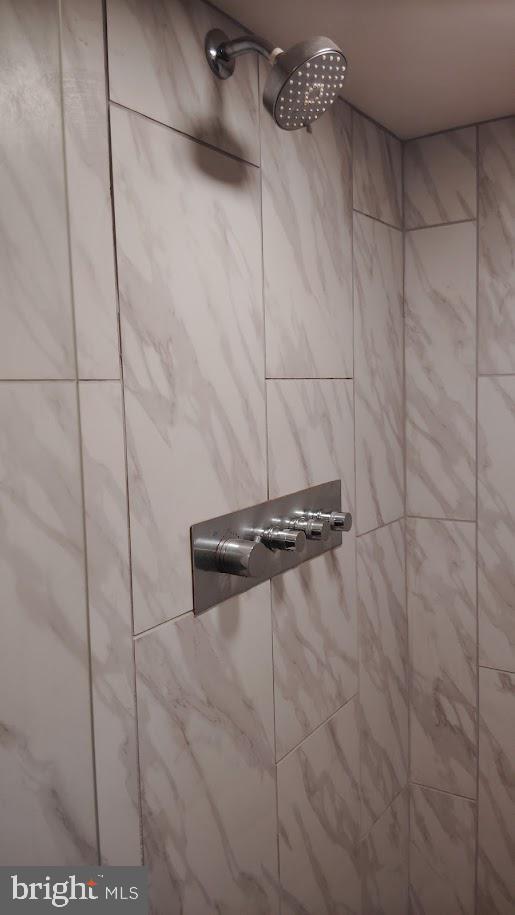 13025 Thunder Road King George, VA 22485 - Photo 23 of 34 Sleek marble shower with modern fixtures.