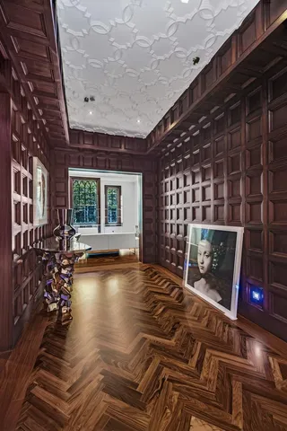 a view of swimming pool with outdoor seating