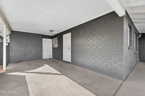 a view of an empty room