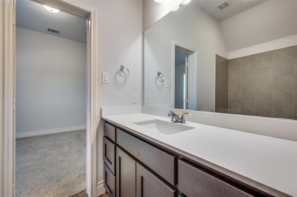 1700 Lithgow Road Celina, TX 75009 - Photo 31 of 40 a bathroom with a sink and a mirror