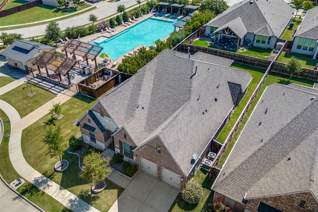 1700 Lithgow Road Celina, TX 75009 - Photo 37 of 40 an aerial view of a house with a swimming pool