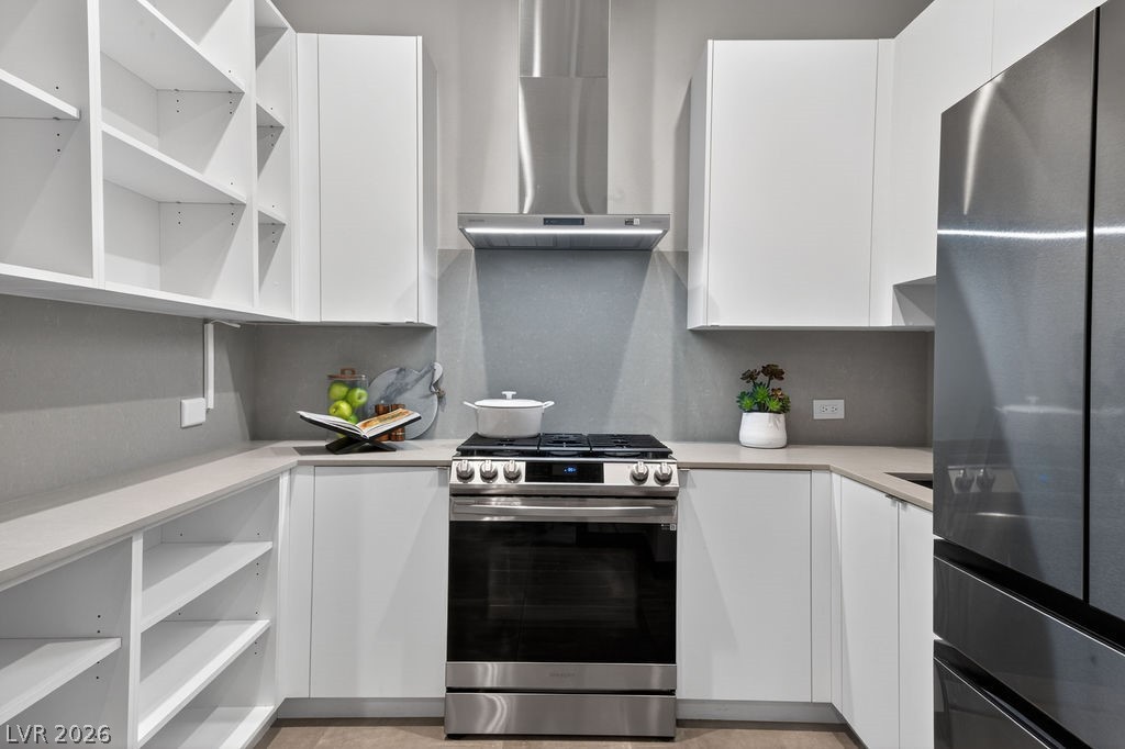 1456 Solitude Ridge Drive Henderson, NV 89012 - Photo 3 of 94 Secondary Prep Kitchen with Samsung Bespoke Appliances