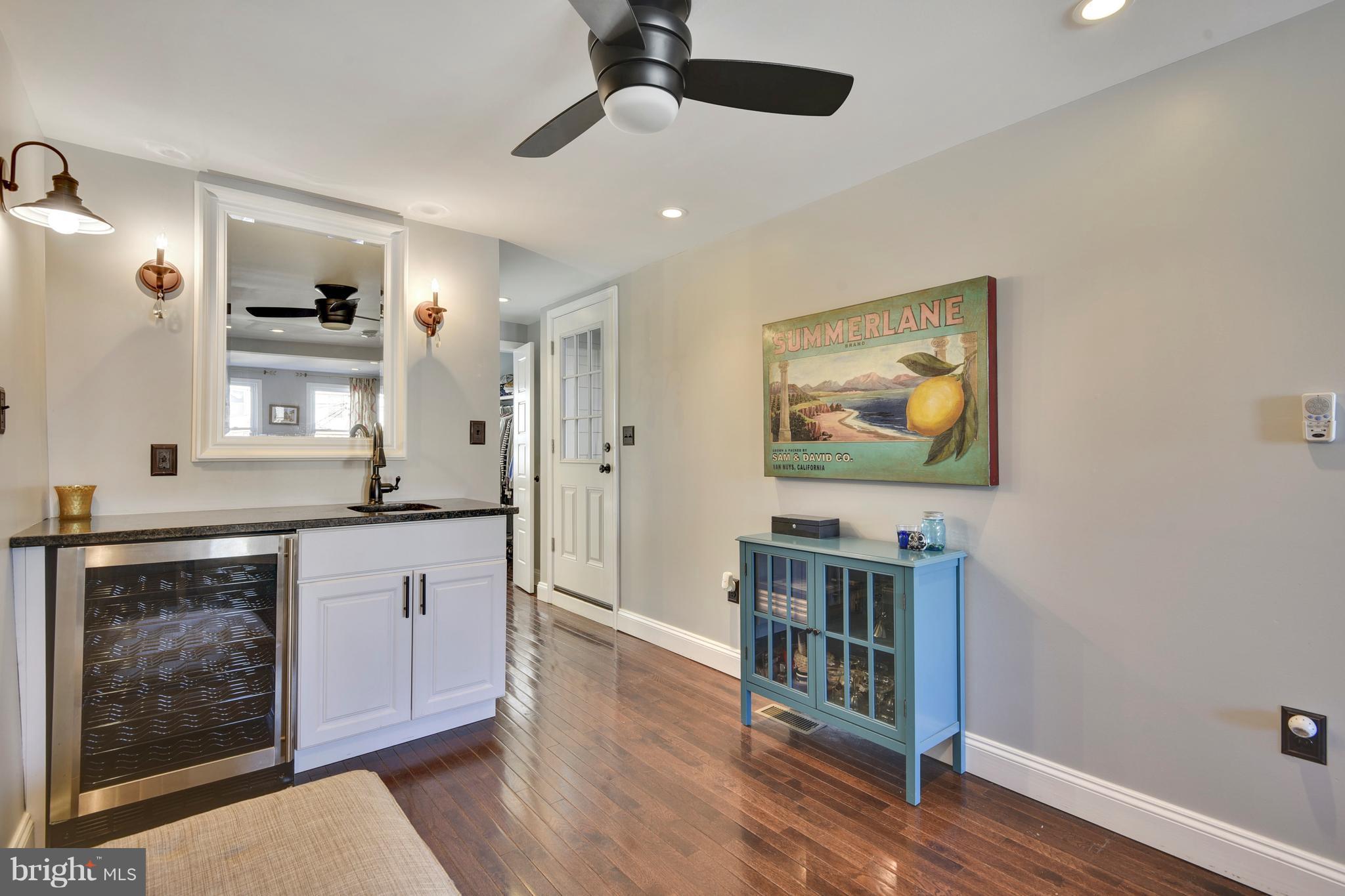 3524 Roland Avenue Baltimore, MD 21211 - Photo 9 of 30 Coffee station/wet bar/fridge in master bedroom