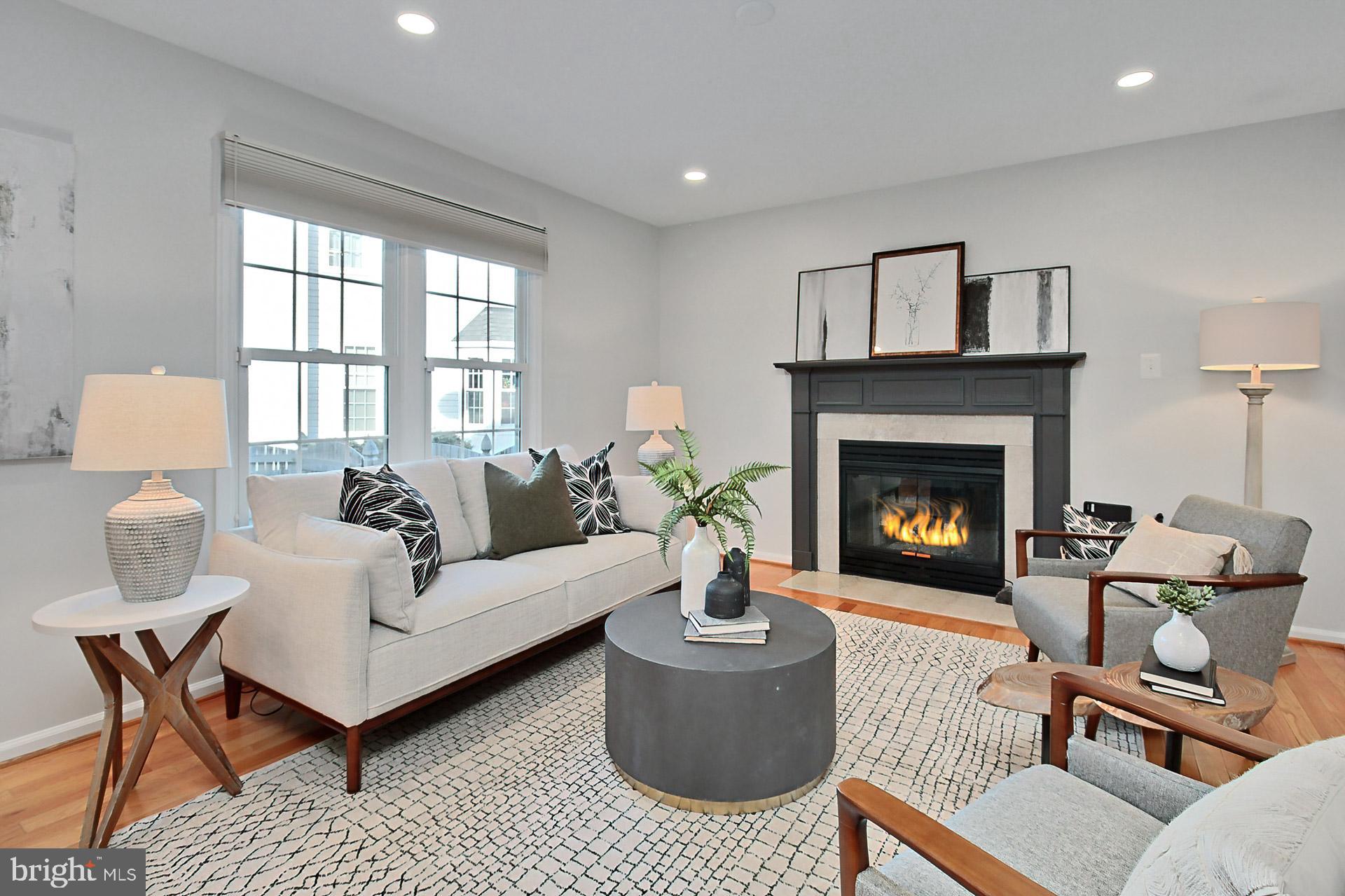 12584 Rock Ridge Road Herndon, VA 20170 - Photo 11 of 28 Great Room w: Recessed Lighting+ Gas Fireplace