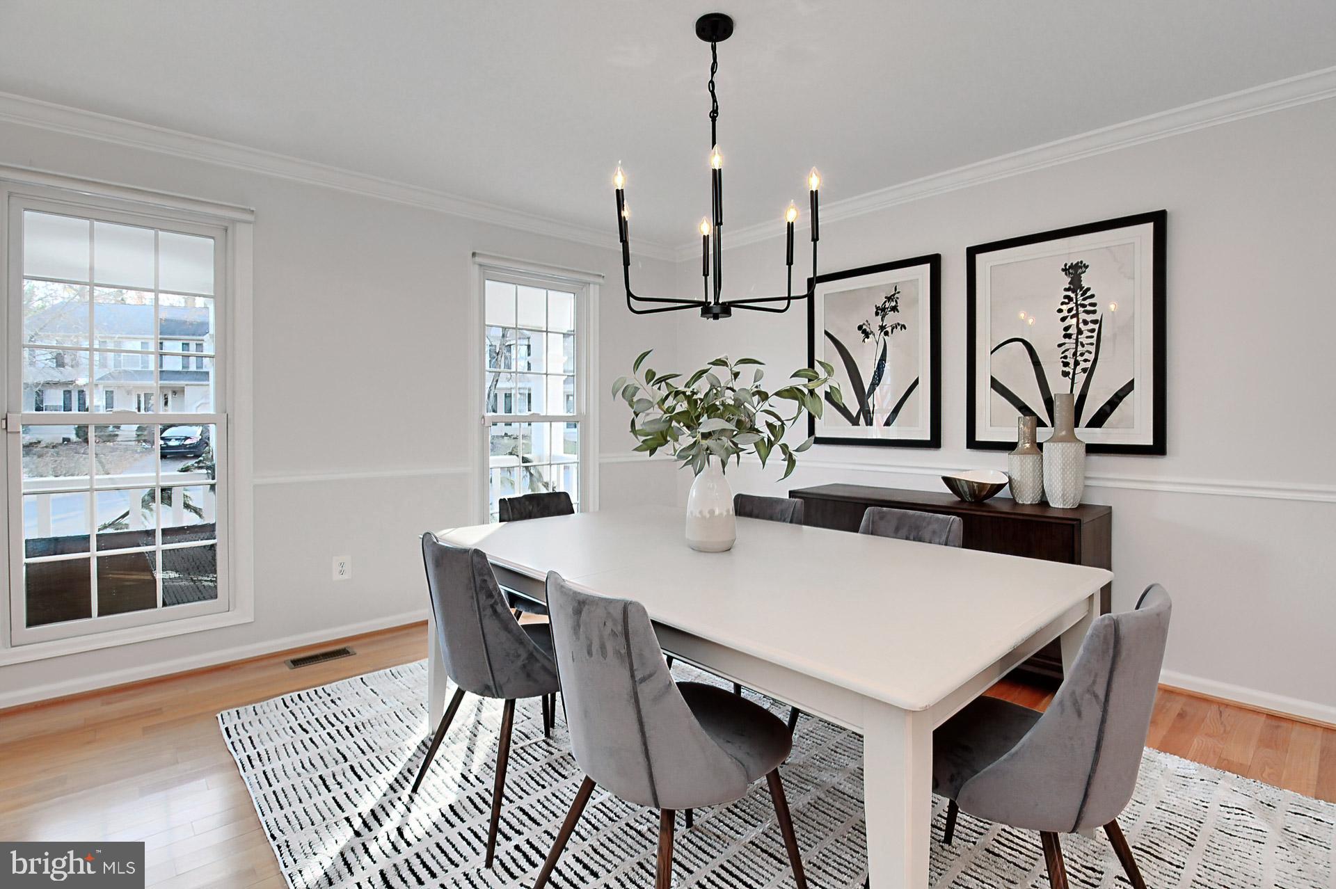 12584 Rock Ridge Road Herndon, VA 20170 - Photo 4 of 28 The Dining Room Overlooks the Beautiful Front Yard