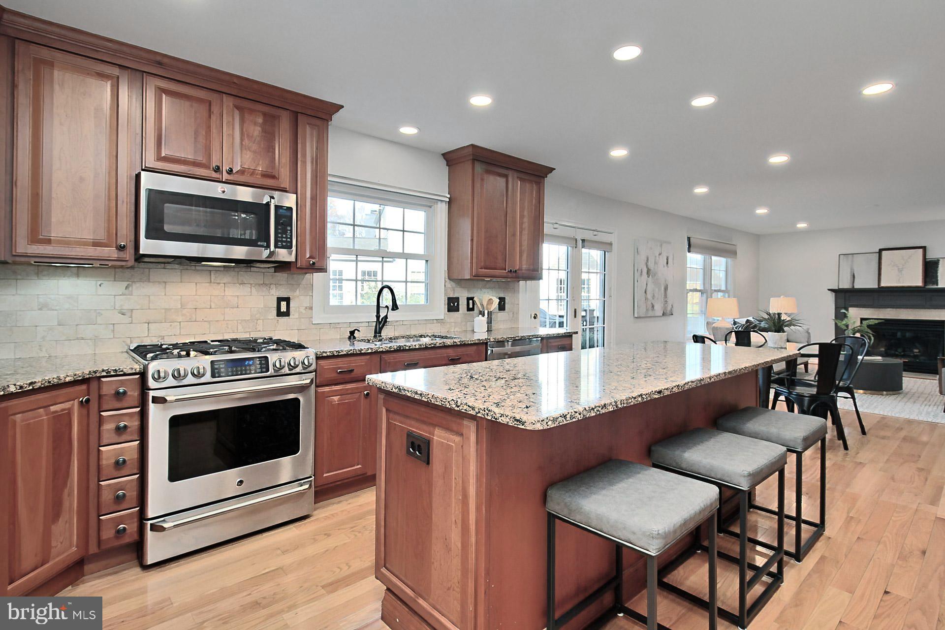 12584 Rock Ridge Road Herndon, VA 20170 - Photo 5 of 28 Updated Kitchen with Cherry Wood Cabinetry
